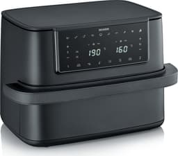 Severin FR 2490 Black Line Flex Heteluchtfriteuse XXL – 9 Liter – Dual Zone – Sync Cook & Sync Finish – 11 Programma’s – 2600W – Zwart — thumbnail 2
