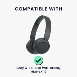 kwmobile Hoes voor Sony WH-CH520 / WH-CH510 / MDR-ZX110 Tas – Case voor Headset van Metallic Kunstleer en Nylon – meerkleurig — thumbnail 6