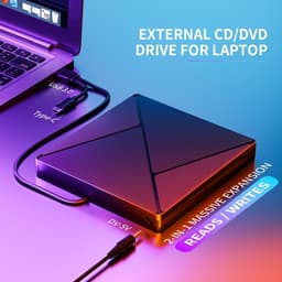 RFWR® Extern CD/DVD-station met USB 3.0 en opbergtas voor laptop en desktop — thumbnail 2