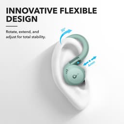 soundcore Sport X20 by Anker, True-Wireless Workout Earbuds, Rotatable and Extendable Ear Hooks, Noise Cancelling, Deep Bass, IP68 Waterproof, Sweatproof, Dustproof, 48H Play, Sport Earbuds for Gym — thumbnail 12