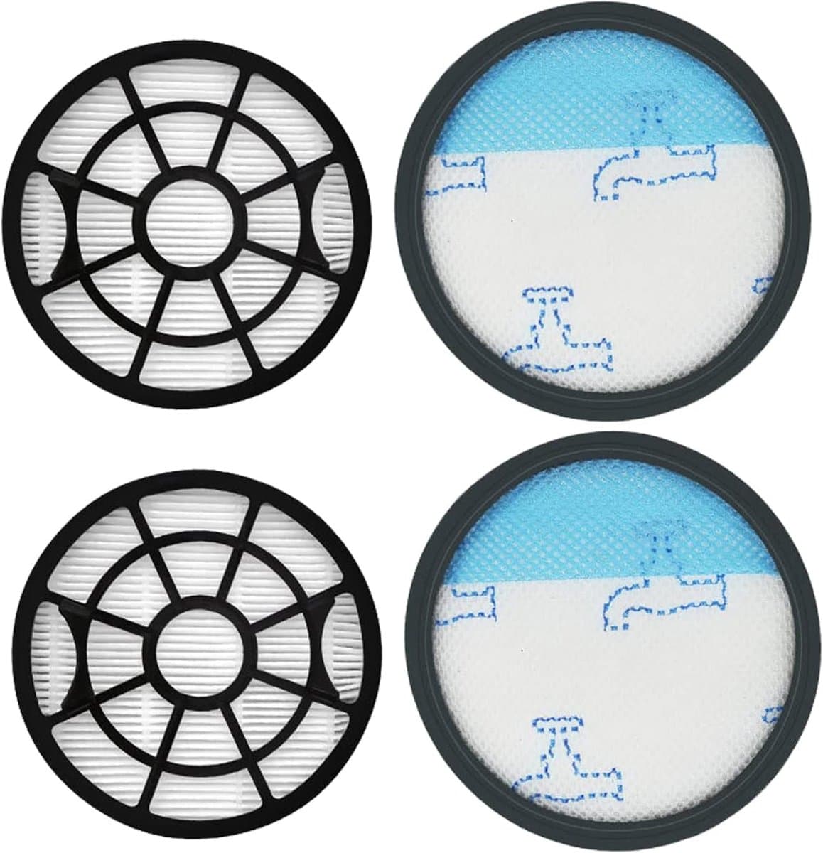 2-stuks - HEPA-filter - geschikt voor stofzuiger Rowenta Swift Power Cyclonic RO29xx Filters - geschikt voor RO2910EA RO2913EA RO2915EA RO2932EA RO2933EA RO2957EA RO2981EA — afbeelding 1