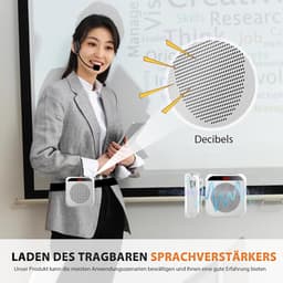 RFWR® Draagbare Spraakversterker met Microfoon en Lange Batterijduur voor Trainers en Leraren — thumbnail 3