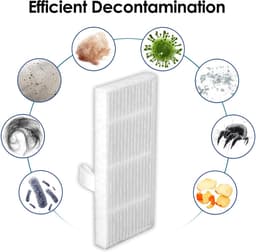 (5 stuks) C20 Omni Vervangende HEPA-filters Geschikt voor Eufy C20 Omni robotstofzuiger, vervangende filters, C20 Omni filteraccessoires, rechtopstaand filter, potfilter — thumbnail 4