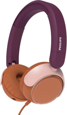 PHILIPS TAK2000MP - On Ear bedrade opvouwbare hoofdtelefoon voor kinderen - beperkt volume, Audio delen, 3,5 mm- en USB-C-kabel meegeleverd - Magenta Purper — thumbnail 2