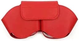 Case-accessoires - Hoofdtelefoonhoesje - Leren hoesje - Krasbestendig, stofbestendig, draagbaar reishoesje - Stofbestendige reistas - Opbergtas voor hoofdtelefoon - Compatibel met Apple Airpods Max Smart Case - Rood — thumbnail 5