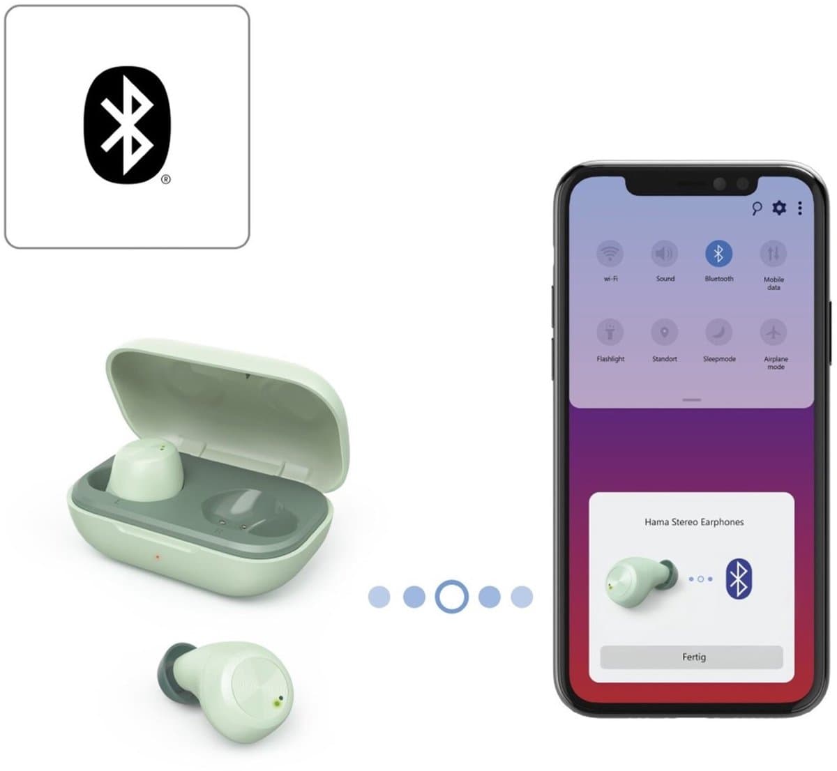 Hama BluetoothÂ®-koptelefoon "Spirit Chop", True Wireless, in-ear, mint — afbeelding 1