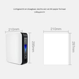 DailySupplies® Zuurstofconcentrator - Zuurstofmachine - Zuurstoffles - Wit en Zwart — thumbnail 4