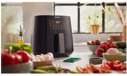 Philips Airfryer Essential 5000 Series - HD9280/60 - 6,2 liter(XL) - Heteluchtfriteuse - Digitaal display - Quickclean — thumbnail 7