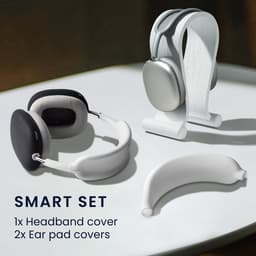 kwmobile siliconen cover voor koptelefoon - geschikt voor Sony WH-1000XM4 / WH-1000XM3 - Voor band en oorpads - 3x in zwart — thumbnail 3