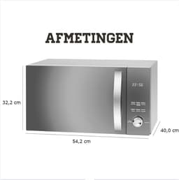 Combimagnetron Met Hetelucht - Combi Oven Magnetron Hetelucht 3-in-1 Functie - Combi Oven Magnetron Vrijstaand Met Grillfunctie - 23 Liter — thumbnail 2