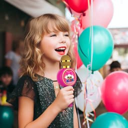LOL Surprise - draadloze karaoke microfoon voor kinderen - oplichtend LED display - speaker - stemvervorming — thumbnail 5
