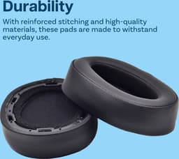 MMOBIEL Oorkussens voor Sony WH-H900N / Sony MDR-100ABN Noise Cancelling Hoofdtelefoon - Memory Foam en Protein PU Koptelefoon Oorkussens - Noise Isolation Hoofdtelefoon Earpads — thumbnail 3