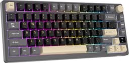 Royal Kludge RKM75 - RGB Mechanisch Gaming Toetsenbord - Met Display - Foam Touch - Phantom Black - Bluetooth - Hot Swappable Switch - Blue Switches - Inclusief Stofkap — thumbnail 5