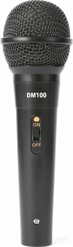 Fenton DM100 zwarte dynamische microfoon voor o.a. DJ's en karaoke — thumbnail 3
