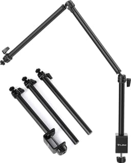 VIJIM LS08 Statief met tafelklem en arm - Drie delen - Maximale hoogte 96 cm - voor tafel/bureau tot 5 cm dik - Zwart — thumbnail 1
