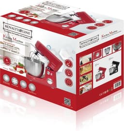 Royalty Line® PKM700 Keukenmachine - Keukenmixer 4 Liter - 1000W Keukenrobot - Foodprocessor Met Accessoires - Zwart — thumbnail 5