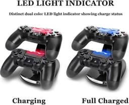 Creartix - Dubbel Dock Lader Voor Controller PS4 PS4 Slim PS4 Pro - Charger Controller PS4 - Laadstation PS4 — thumbnail 4