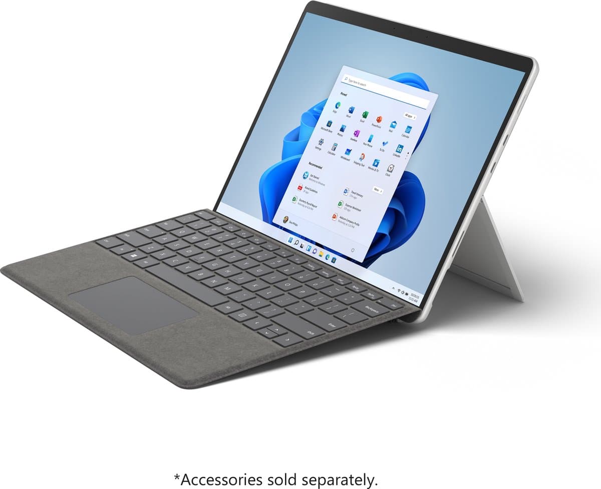 Microsoft Surface Pro 8 - i5 - 8GB - 128GB SSD - Platinum — afbeelding 1