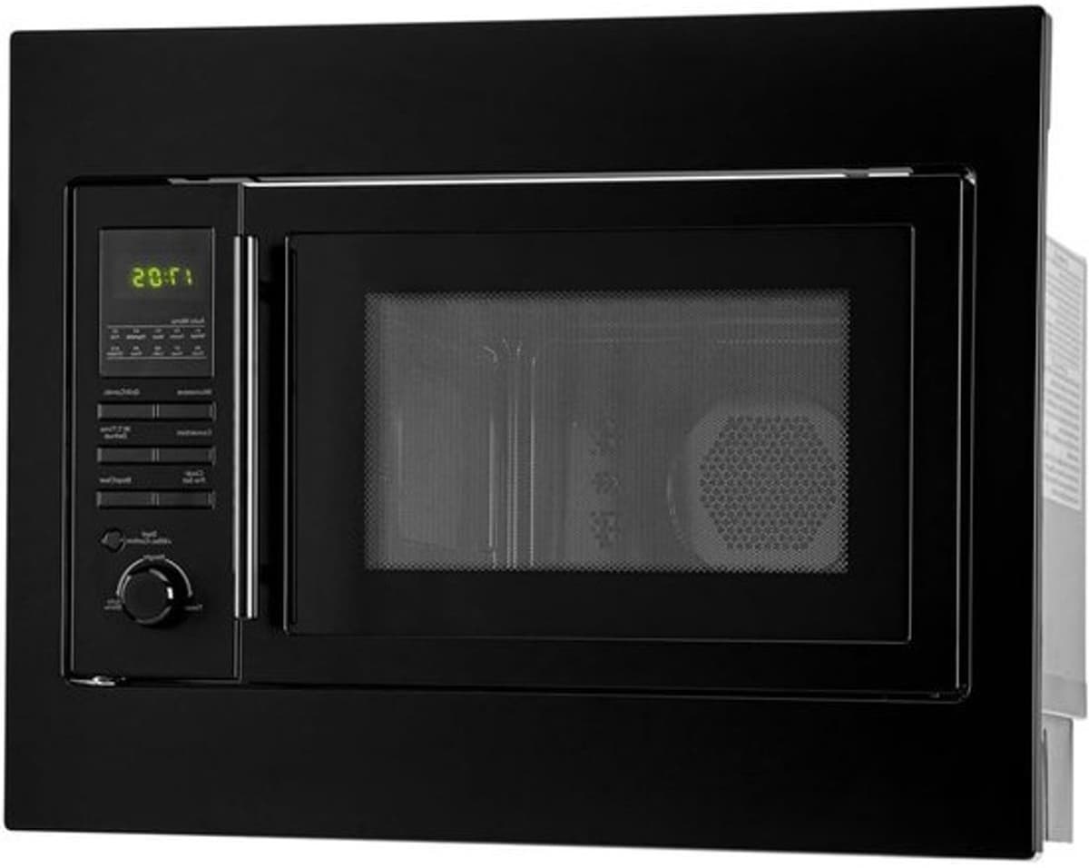Magnetron voor inbouw met grill - Magnetron en oven - Maaltijden snel klaarmaken - 3-in-1 mogelijkheden - 25 liter - Zwart — afbeelding 1