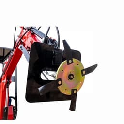 Hydraulische Grasmaaier - Voor Minigraafmachine 1-1,5 Ton - 25 Kg Gewicht - Metaal - Voor Landbouw - Maaier Trimmer — thumbnail 2