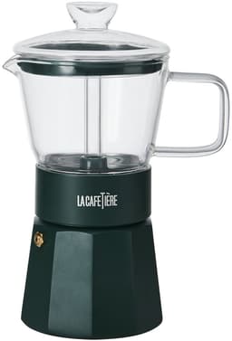 Espresso Maker, 6 Cups, 0.29 L, RVS, Glas, Groen - La Cafetière | Verona — thumbnail 1