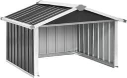 Schuur voor grasmaaiers, garage voor robots, grasmaaiers, afdekking voor robotmaaier, verzinkt staal, antraciet, 92 x 97 x 63 cm — thumbnail 2