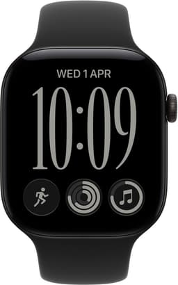 Apple Watch Series 12 42mm Zwart Sportband S/M — thumbnail 2