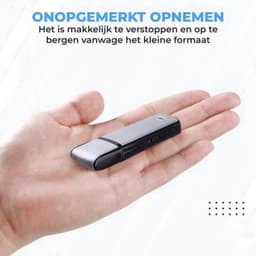 Afluisterapparaat Mini - Afluisteren & opnemen - Spy Recorder - Voice Recorder - Dictafoon - Afluisterapparatuur - 8GB — thumbnail 2