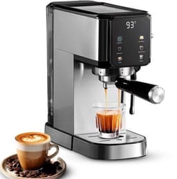Espressomachine - 20 Bar Hogedruk - 1450 W Vermogen - 1 Liter Watertank - Roestvrij Staal - Touchscreen Bediening — thumbnail 1