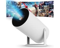 Draagbare Videoprojector 120 ANSI Lumen - 3840 x 2160 Resolutie - Wifi 6 Bluetooth - LCD Beamer - Voor Thuisbioscoop En Mobiel Gebruik