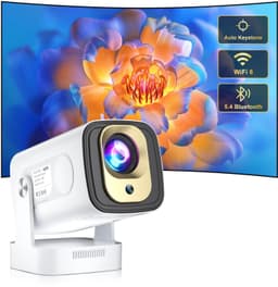 Mini Beamer 1080p Full HD - WiFi 6 Bluetooth 5.4 - 1920 x 1080 Resolutie - LCD DLP - Draagbaar Tafelbladmontage — thumbnail 1