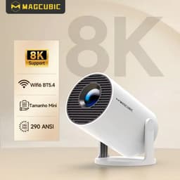 Mosh Stories Mini Beamer – Android 14 – 290 ANSI Lumen – 720P – 180° Draaibaar – WiFi 6 – Bluetooth 5.4 – 8K Video-ondersteuning — thumbnail 2