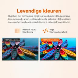 32 inch QLED Smart TV – Google TV – 4K-achtige HDR-beleving met HDR10 – Dolby Audio – Bluetooth 5.1 – Google Cast – DVB-T2/C/S2 – Energieklasse E — thumbnail 5