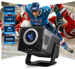 Beamer 2000 ANSI Lumen - Full HD 1080p Resolutie - 120W Vermogen - LCD - Zwart - Home Theater Projector — thumbnail 1