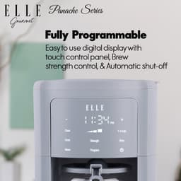 ELLE Digitale Koffiezetapparaat 12-14 Kopjes – Elektrisch Koffiezetapparaat met LED-Touchscreen, Sterkte-instelling, Permanent Filter en Automatische Uitschakeling - Blauw — thumbnail 3
