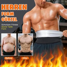 Riem voor heren, tailletrainer, trimmer, shapewear, afslanken, kleding, buikriem voor mannen — thumbnail 2