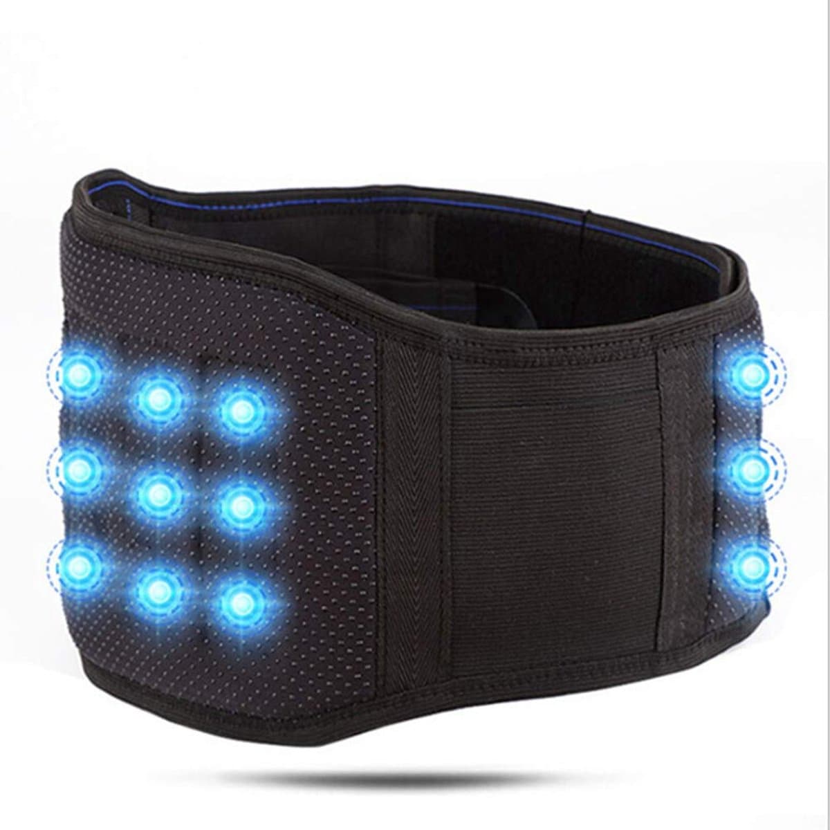Lumbale steunriem, zelfverwarmende onderrug ondersteuning rug heupriem, ademende lumbale steunbrace geleverd voor pijn en spierspanning verlichting — afbeelding 1