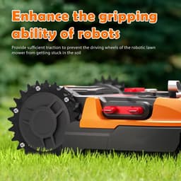 Robotic grasmaaier spikes 2pcs - zwart plastic - verbeterde grip - voor Worx Landroid S/M - ShopVlot — thumbnail 5