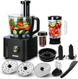 Keukenmachine Dark Grey - 1100 W Vermogen - 3,2 L Inhoud - Roestvrij Staal Materiaal - Multifunctioneel Keukenapparaat — thumbnail 1