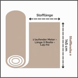 1 meter, 145 x 100 cm, bruin met stippen — thumbnail 2