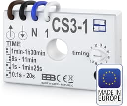 nalooprelais inbouw, 200 W, wit — thumbnail 1