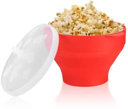 Grote Opvouwbare Siliconen Popcorncontainer - BPA-vrij, Voor Magnetron — thumbnail 1
