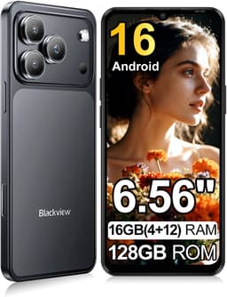Blackview WAVE 7C Smartphone 128GB ROM Zwart — thumbnail 1