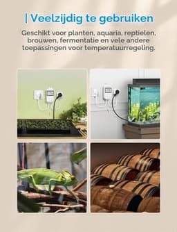 Temperatuurregelaar Smart thermostaat stopcontact voor Digital WLAN verwarmingsthermostaat stopcontact met sensor voor verwarming en koeling 16 A, 2,4 GHz — thumbnail 4