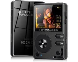 MP3 Speler Bluetooth 5.2 - 128 GB Intern Geheugen - 2 Inch Scherm - Zink Behuizing - Hi-Res Audio Speler