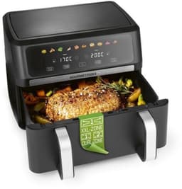 Heteluchtfriteuse AirGenius Vario - 10 Liter 2 Kamers - 2800 Watt Vermogen - Zwart - Voor Bakken En Frituren — thumbnail 1