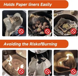 Siliconen Airfryer magneetstrips - Airfryer papierhouder - Bestand tegen hoge temperaturen - 3*3 pcs - Geschikt voor de meeste airfryers, waaronder: Ninja Foodi AF300EU AF400EU SL400EU Tristar FR-9416 Inventum GF501HLDB Tomado TAF3202B enzovoort — thumbnail 3