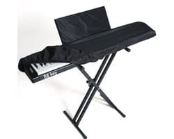 Piano stofkap - Keyboard Beschermhoes - Keyboard met 88 toetsen tot 134 cm Breed - inclusief bladmuziek standaard hoes - stofhoes voor pianoklavier - met bladmuziekstandaardhoes - pianohoes met 88 toetsen - zwart - 134*44*19 cm