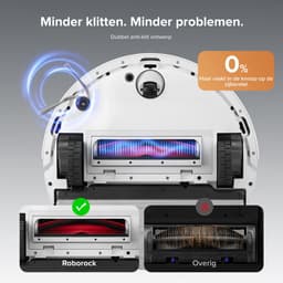 Roborock Q10 S5+ Set Robotstofzuiger en Dweil met Zelflediging– Zuigkracht van 10000 Pa–Vibrerende dweilpads– Handsfree Reinigen tot 7 Weken– Dubbel Anti-klitontwerp– Automatisch dweilen– Obstakelvermijding–Wit– S8 Plus Upgrade–2 stofzakken — thumbnail 4