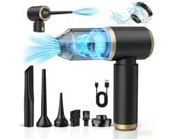 Stofzuiger - Handstofzuiger - Stofzuiger Draadloos - Usb Oplaadbare Draagbare Mini Stofzuiger - 15000 Pa - Lichtgewicht Handstofzuiger - Voor Auto, Toetsenbord, Huisdierhaar, Thuis, Kantoor - Zwart